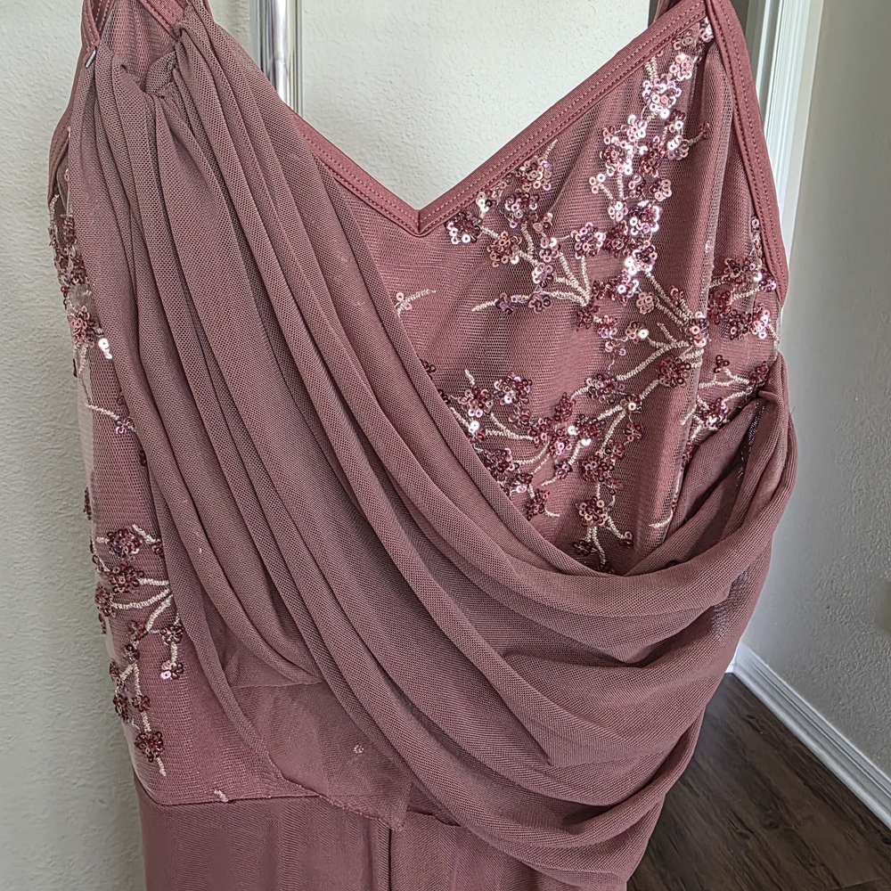 Elegant Pink Embellished Dance Costume